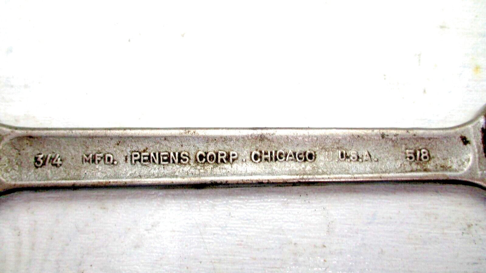 MFD. PENENS CORP-CHICAGO USA DOUBLE OPEN END WRENCH, 3/4″ x 5/8″