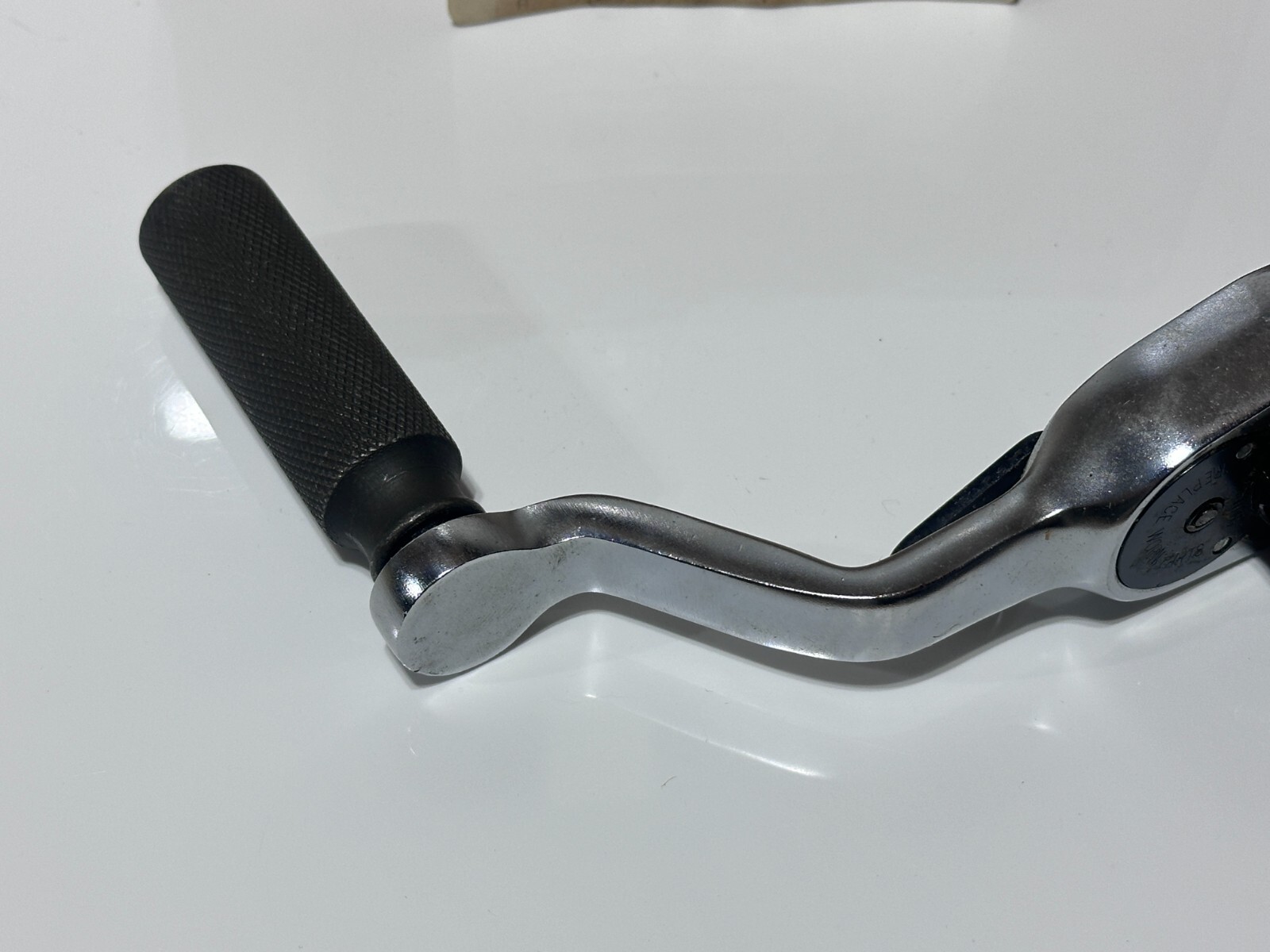 NOS Snap-On USA N6623 1/2 Drive Ratchet Offset Knurled Twist Spinner Handle RARE