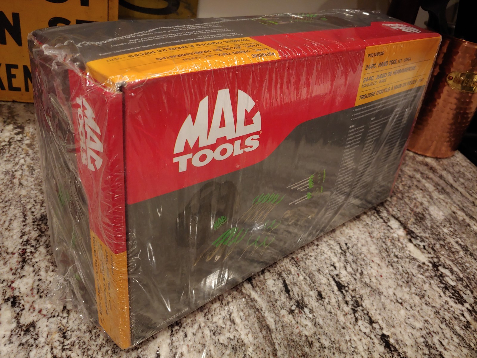 Mac Tools 24pc Set – Pliers, Screwdrivers, Adjustable Wrenches – GREEN – SEALED