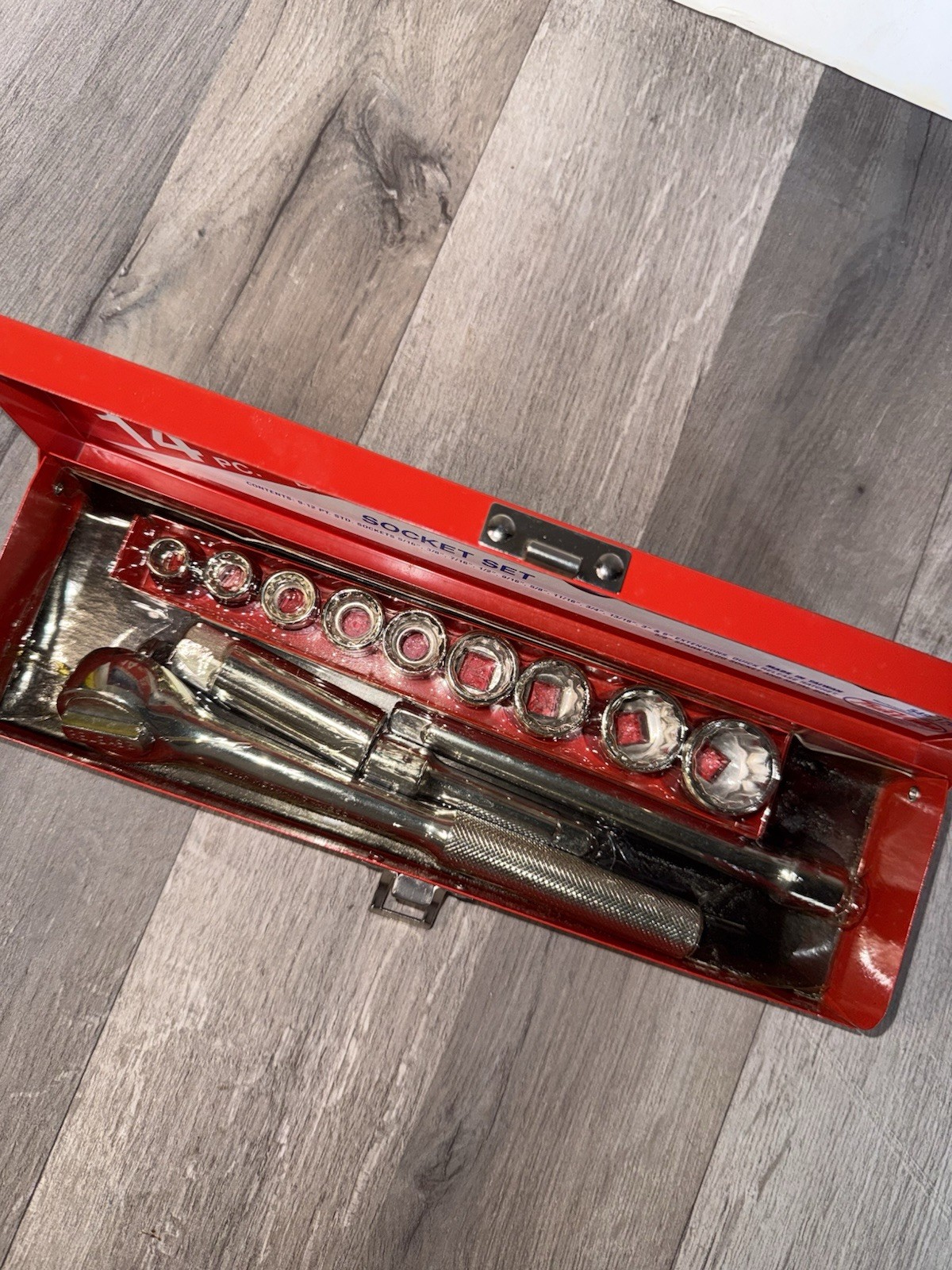Vintage Master Mechanic 1/2″ Drive Socket Wrench Set – 12 Pieces Made in Taiwan