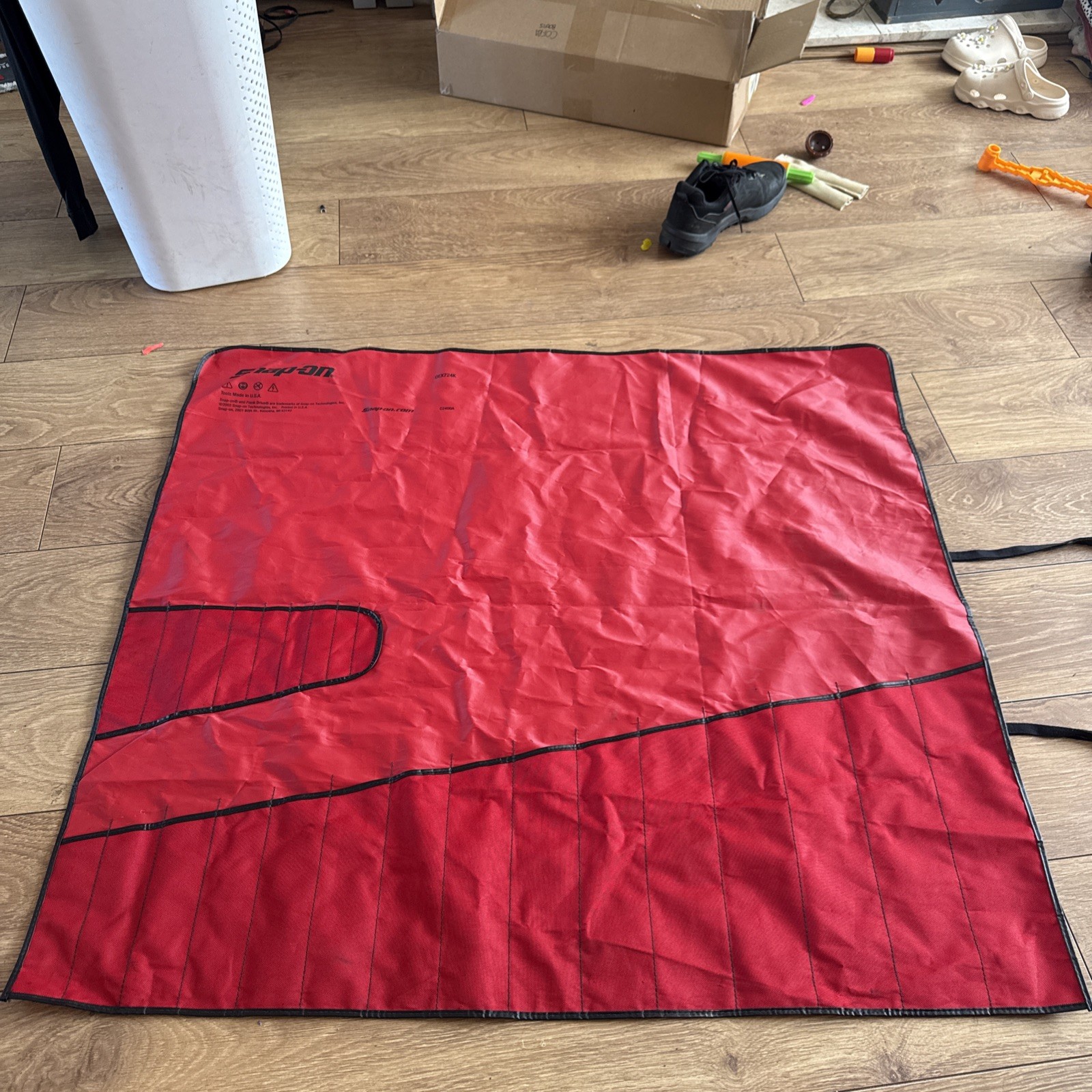 Snap-on Canvas Tool Roll Pouch OEX724K Red LARGE