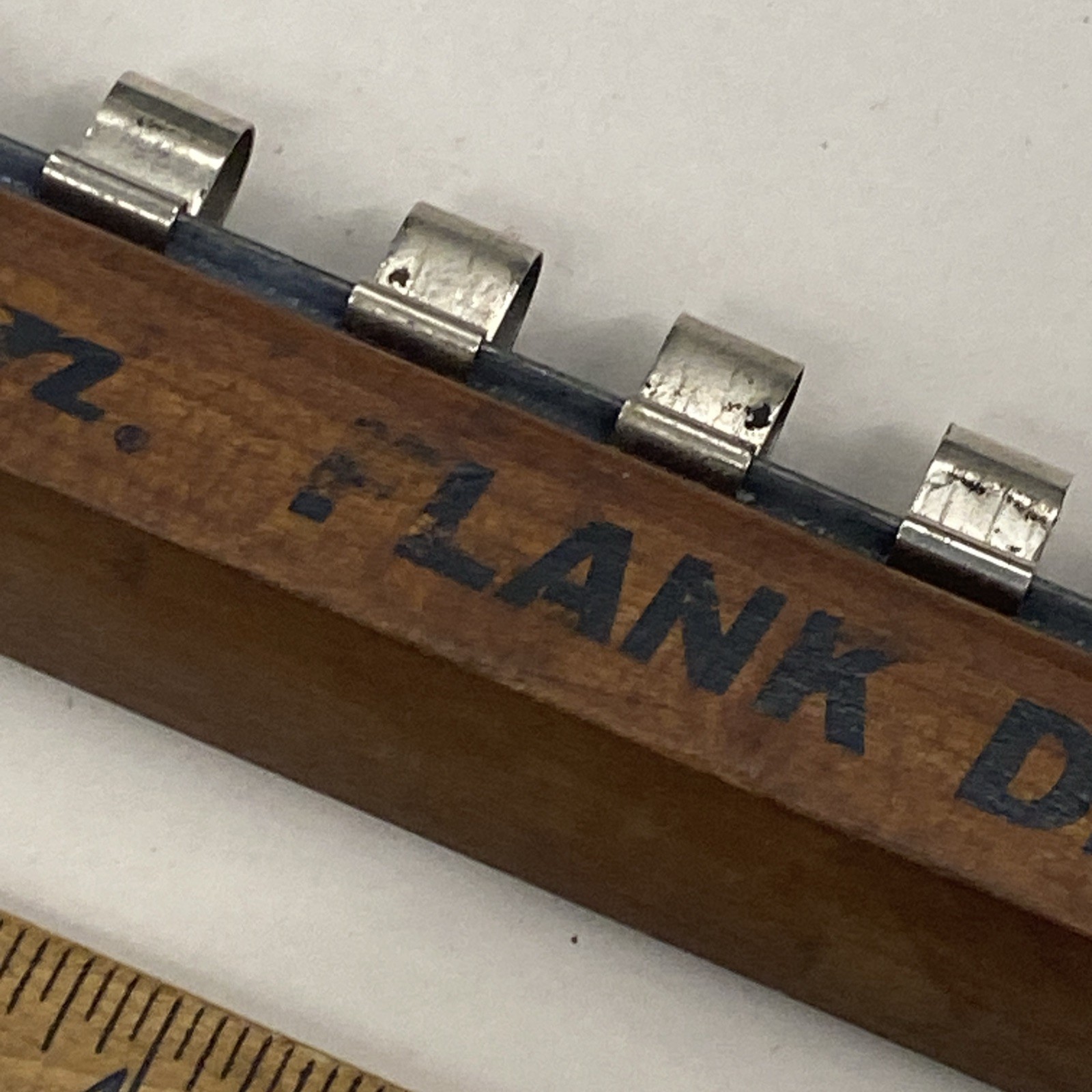 Snap On «FLANK DRIVE» 3/8″ Drive, Walnut Wood Socket Holder, RARE, M0749