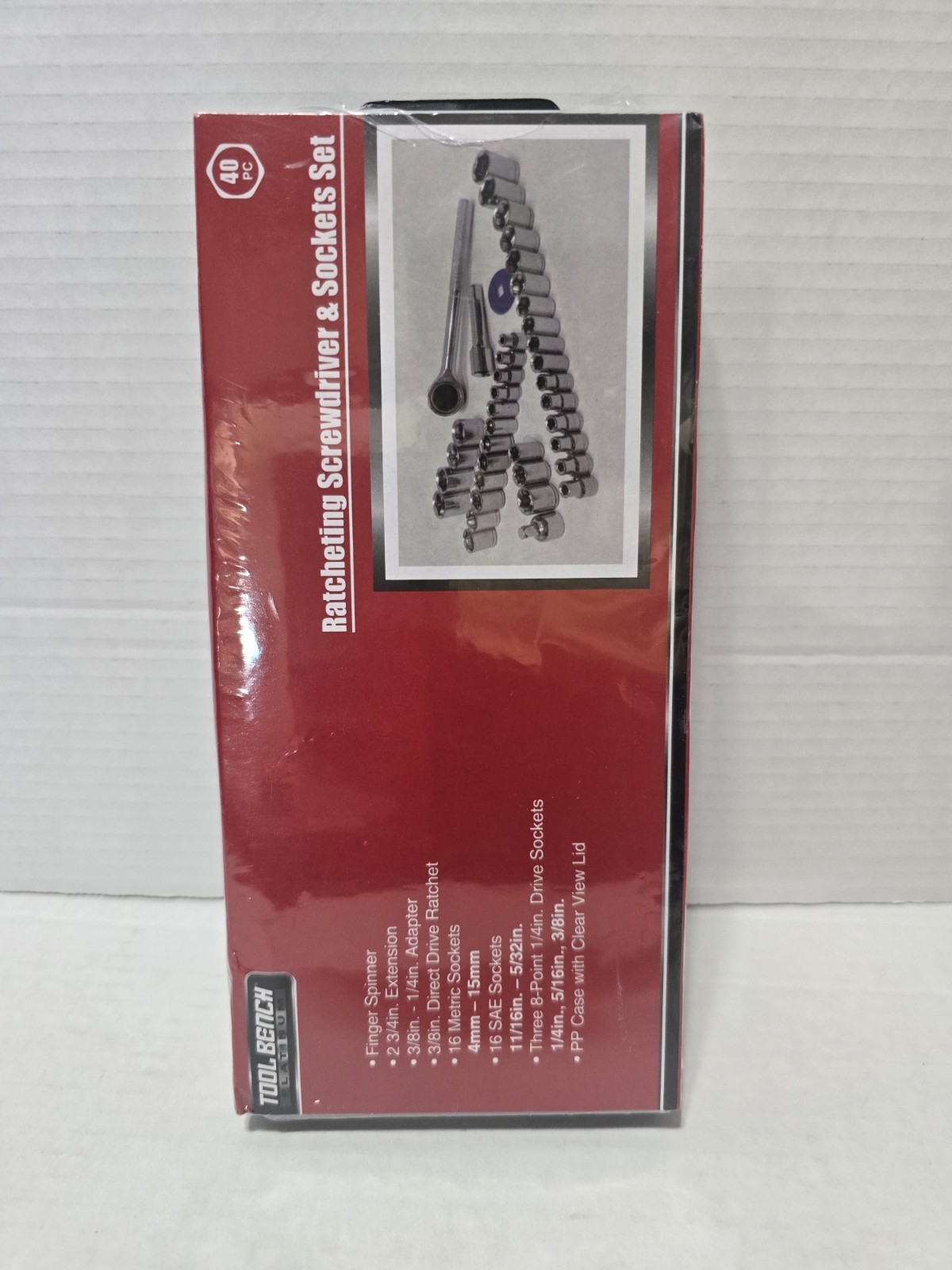 40 Piece Ratcheting Screwdriver & Socket Set Platinum Adapter Extension & Case