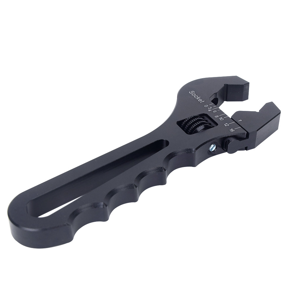 3AN – 16AN Adjustable Socket Wrench Hose Fitting Hand Tools Aluminum Black Color