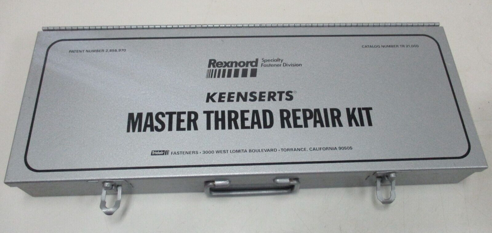Master Thread Repair Kit ( Keenserts) Rexnord Specialty Fastener Division