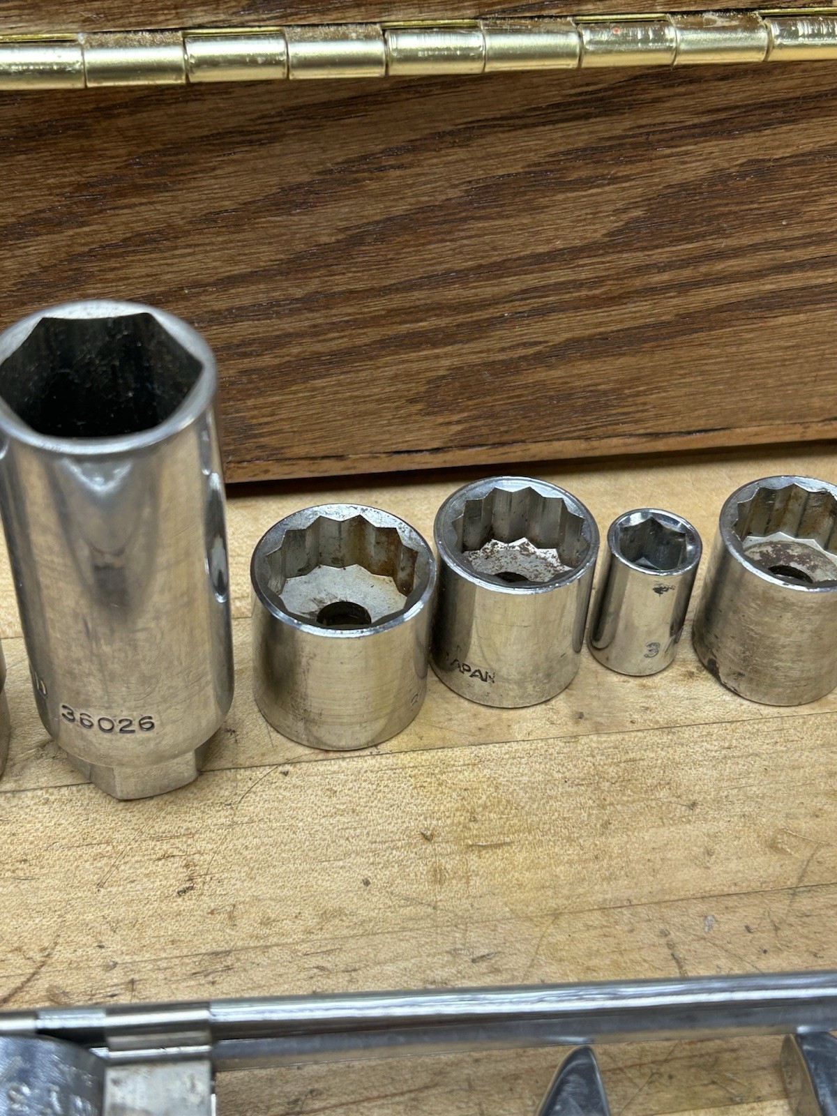 Lot of Assorted Sockets SAE & Metric Mixed Brands Various Drives, Mostly USA