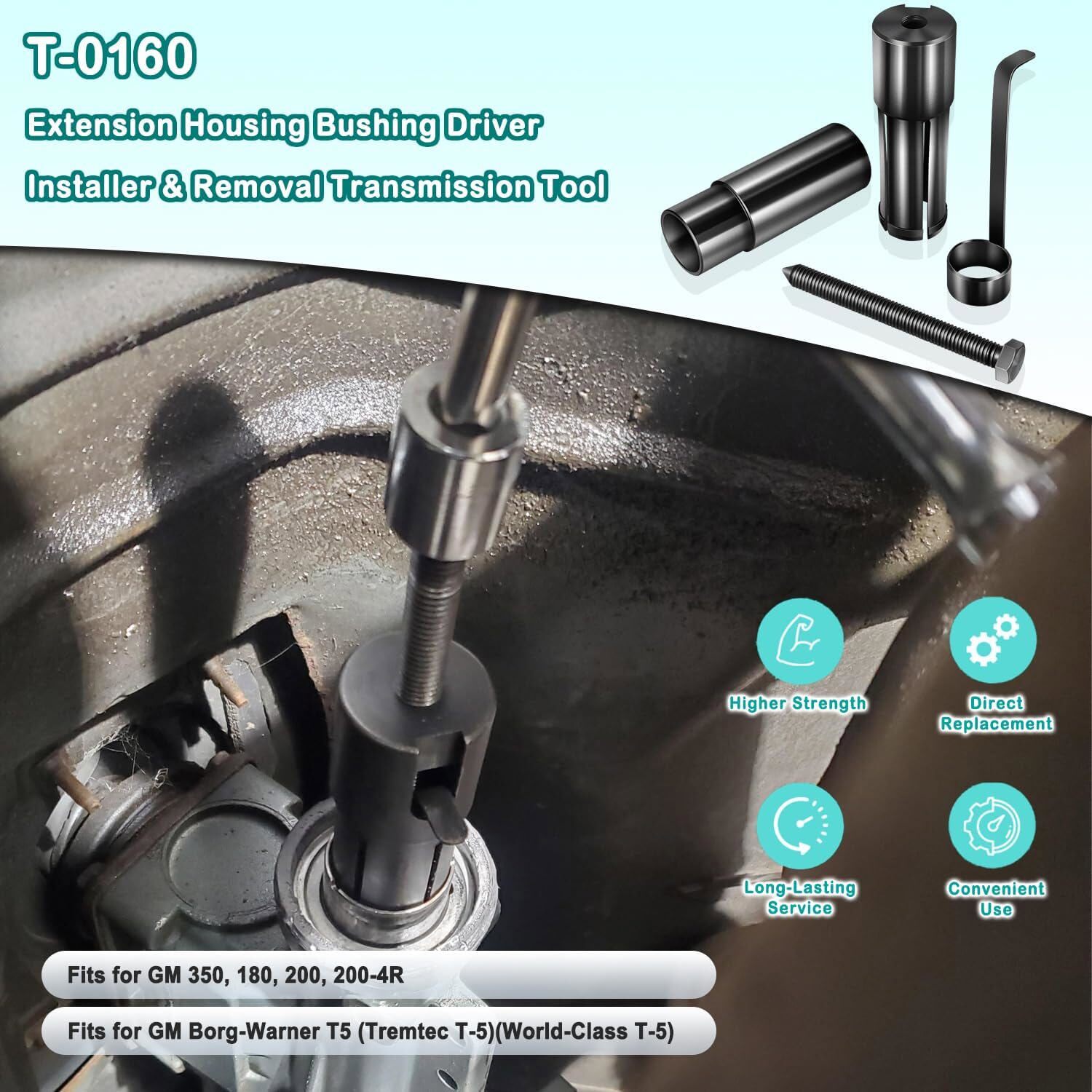 T-0160 Extension Housing Bushing Installer & Removal Transmission Tool for GM