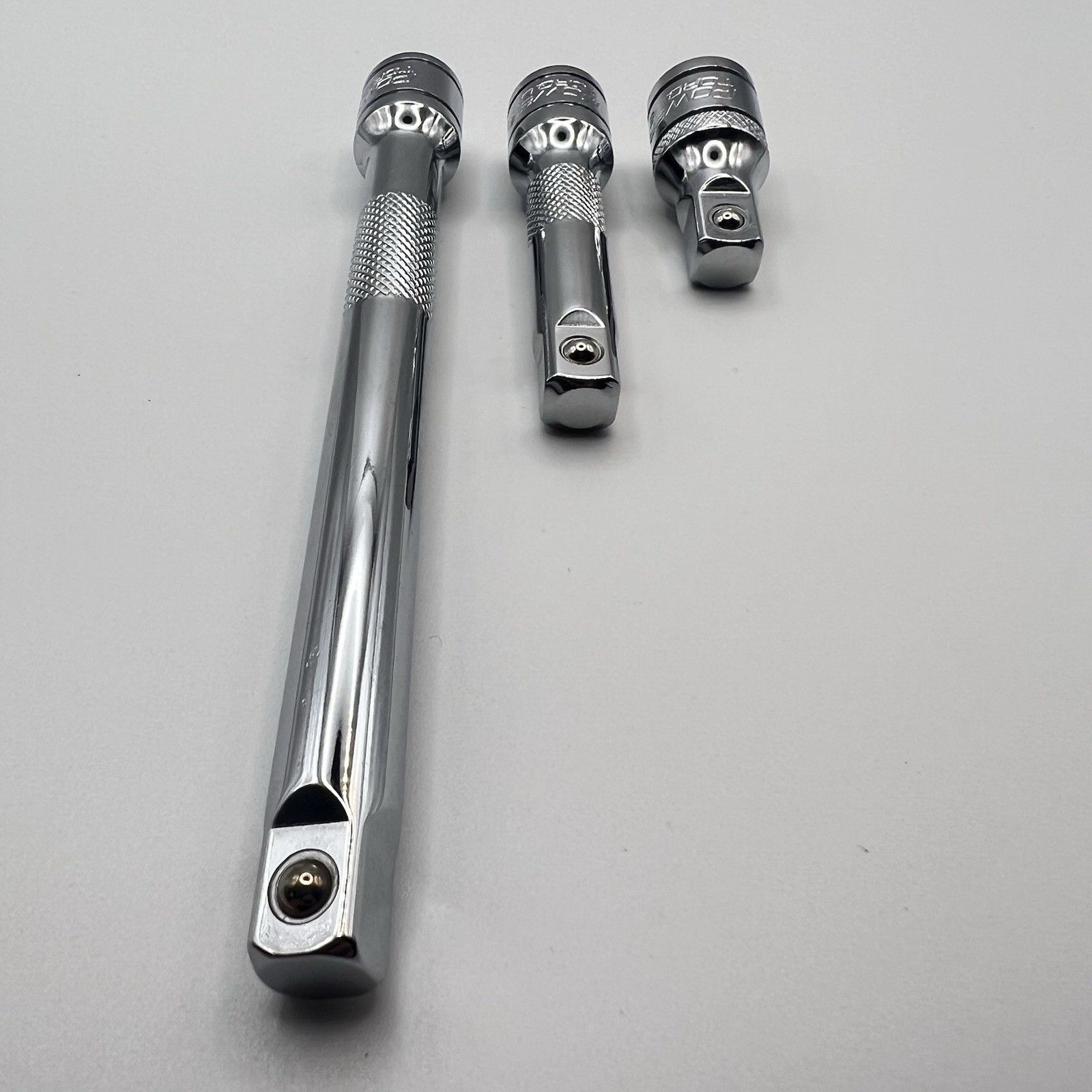 Power Torque 3pc 3/8” Drive Socket Extension Bar Set 1.75”, 3”, 6”