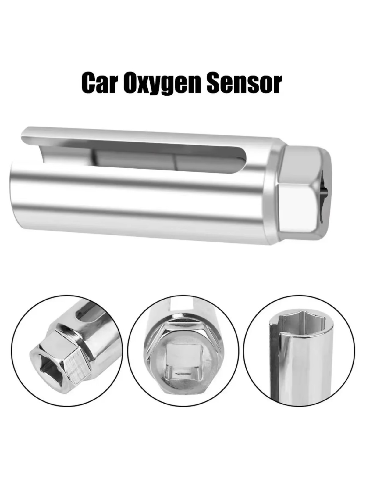 7/8» 22mm O2 Oxygen Sensor Socket Wrench 1/2″ Driver Offset Remover Socket Tool