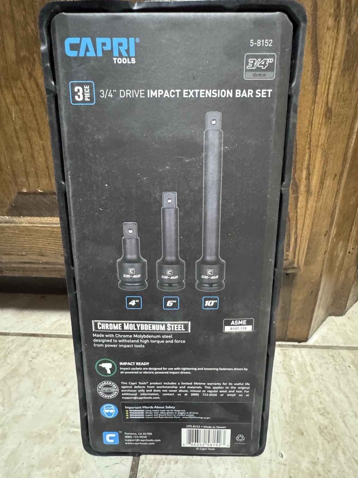 3 -Piece 3/4-in Drive Set Socket Extension Set capri Tools