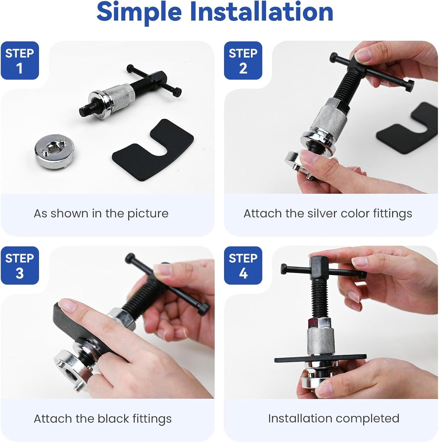 Car Brake Piston Wind Back Tool, Disc Brake Caliper Piston Rewind Tool, Auto Rea