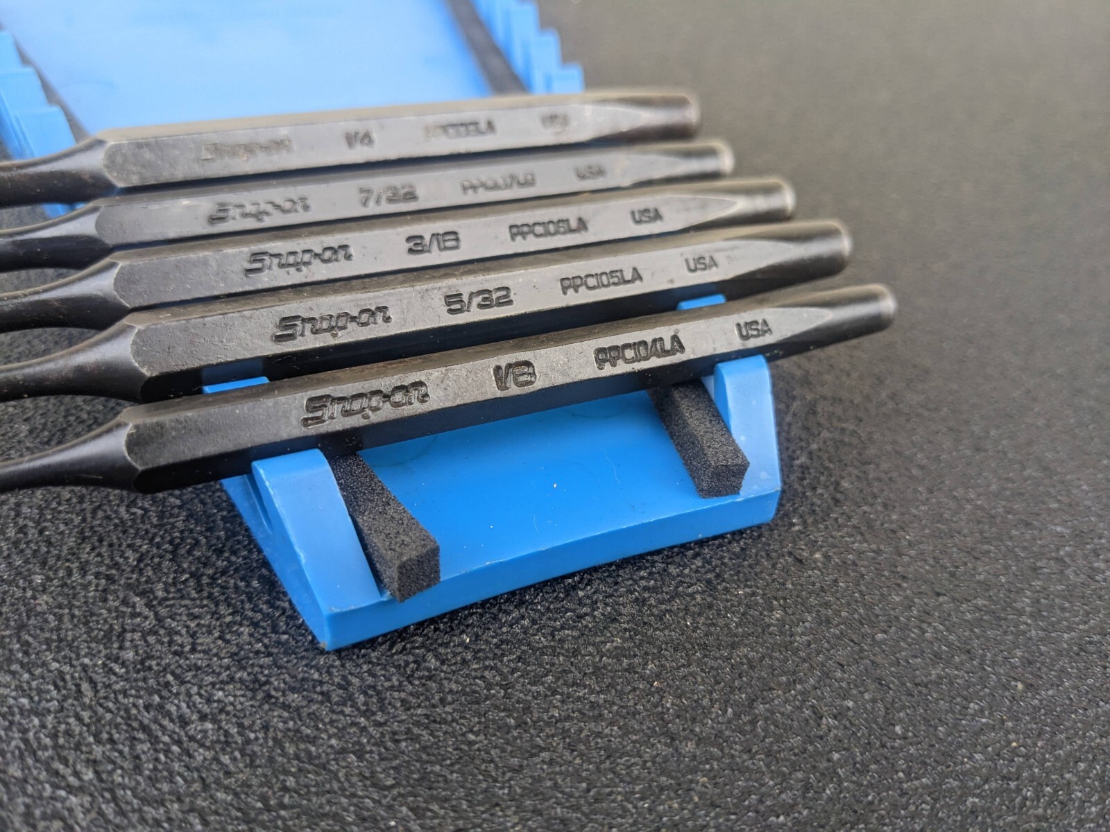 #bk339 SNAP ON PPCL60BK 5 PIECE «LONG» PIN PUNCH SET
