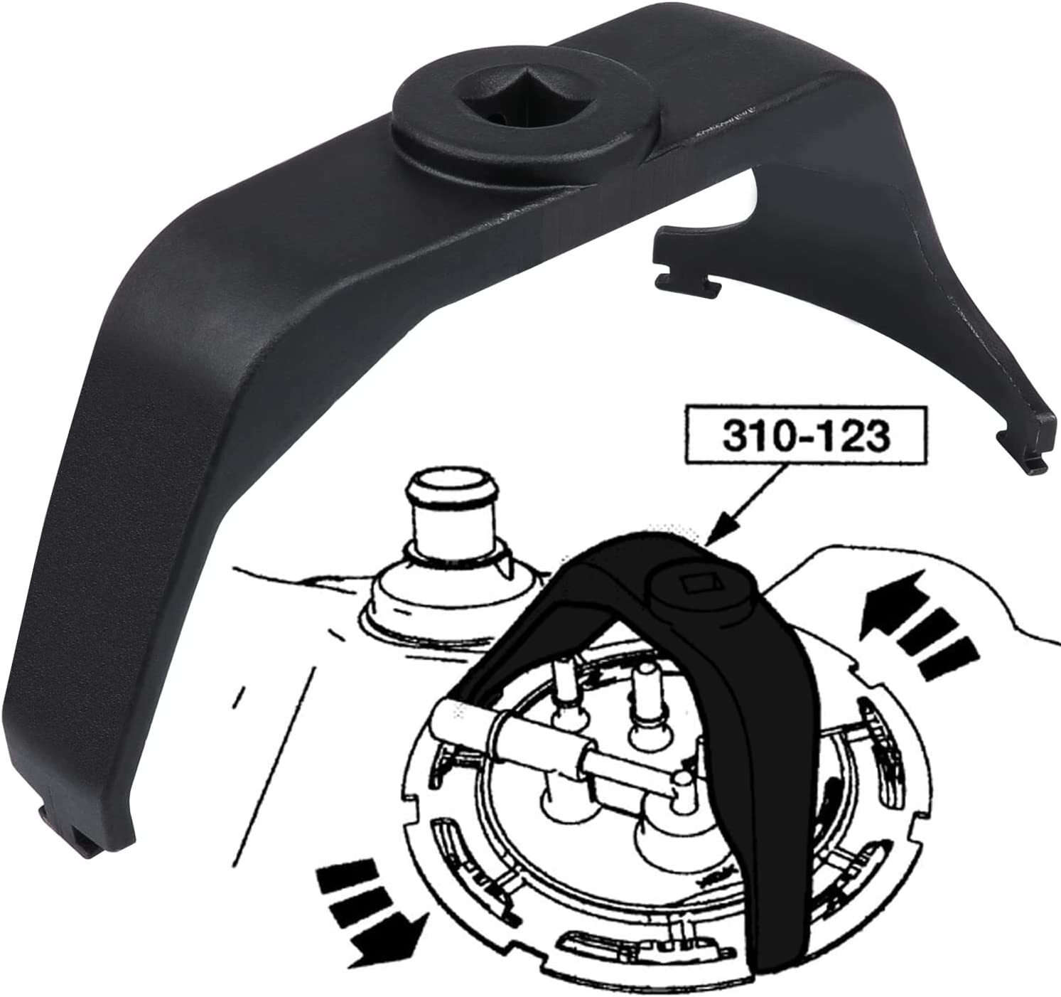 6599 Fuel Tank Lock Ring Wrench Tool Pump Sender Lid Remover Install For Ford GM