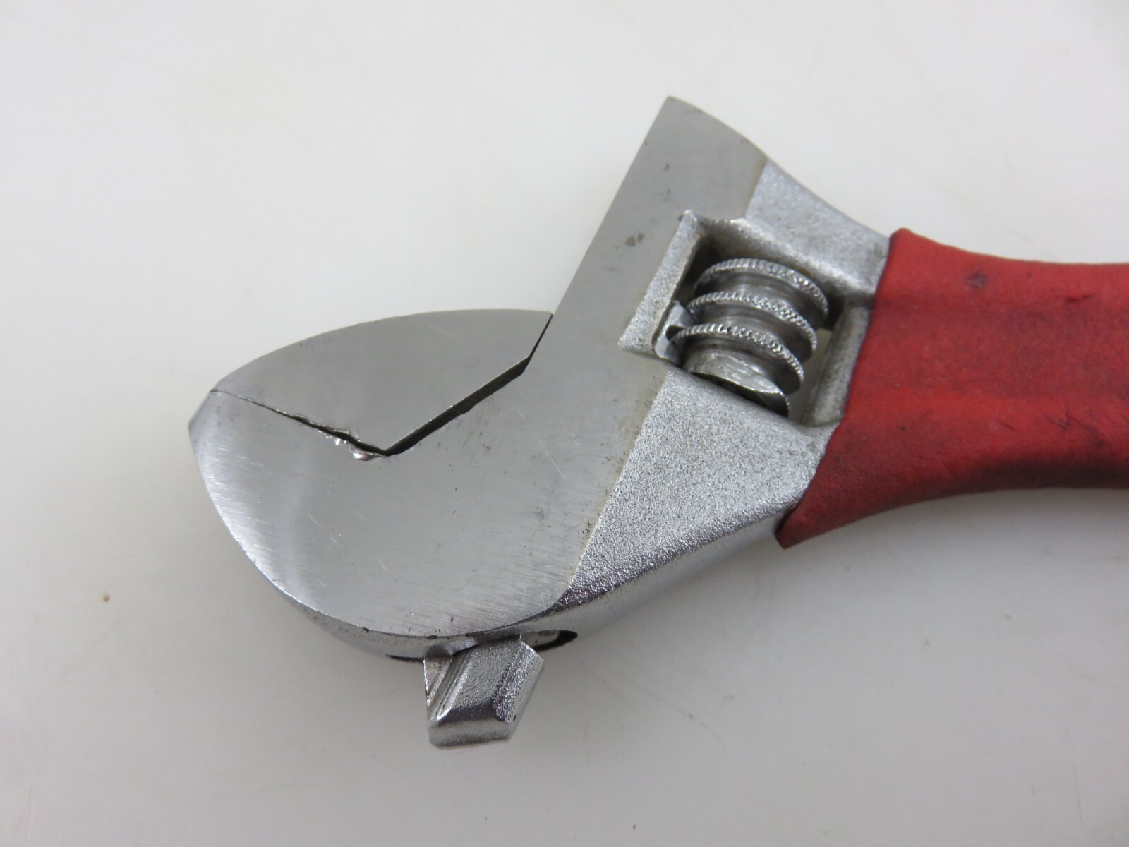 Crescent 8″ Adjustable Wrench Steel Chrome Red Cushion Grip Made In USA