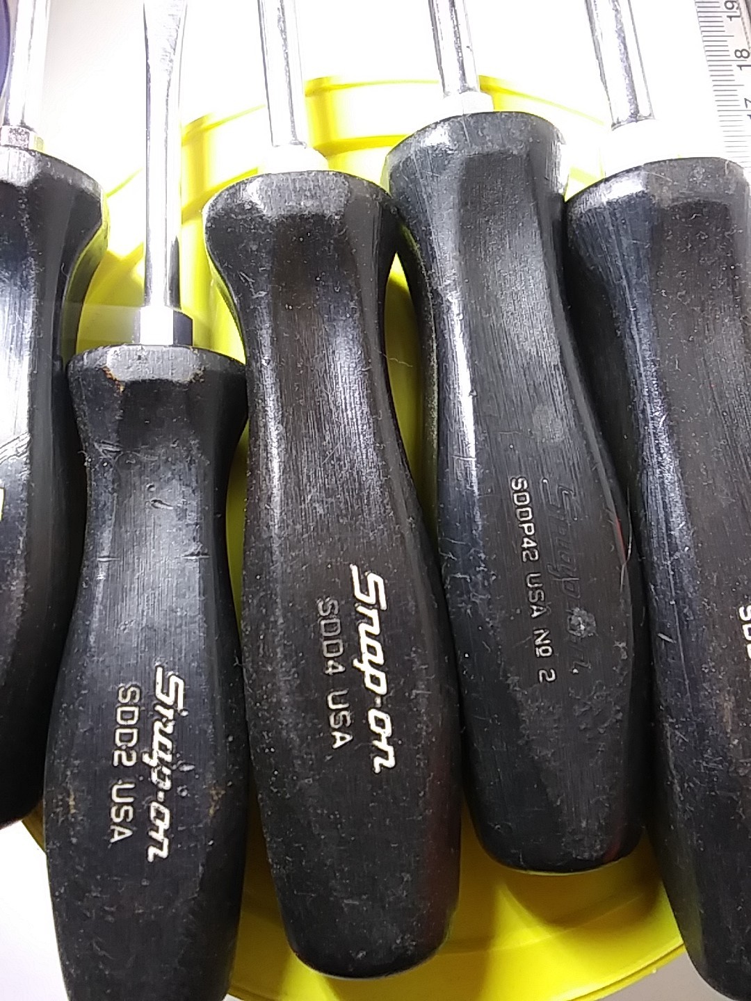Snap on Tools Screwdriver Serv. Set Used Condition 6 Piece Phillips And Regular