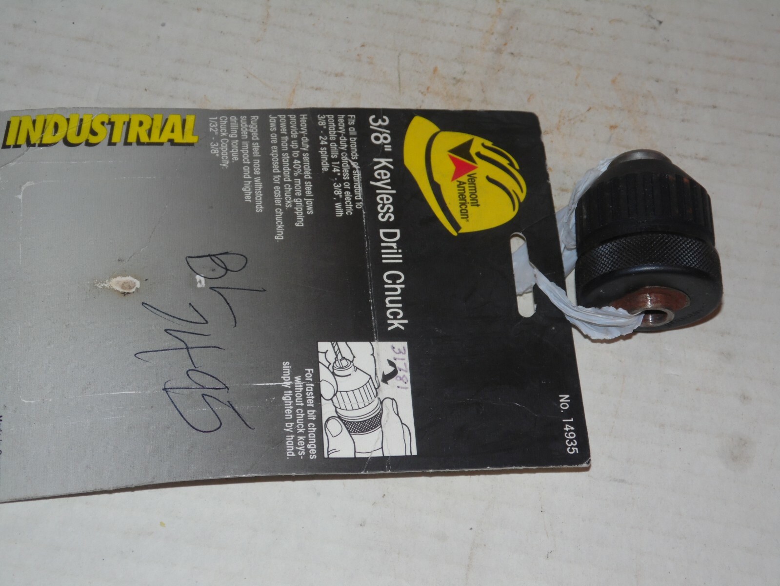 Vermont American 14935 3/8″ Keyless Chuck – NOS