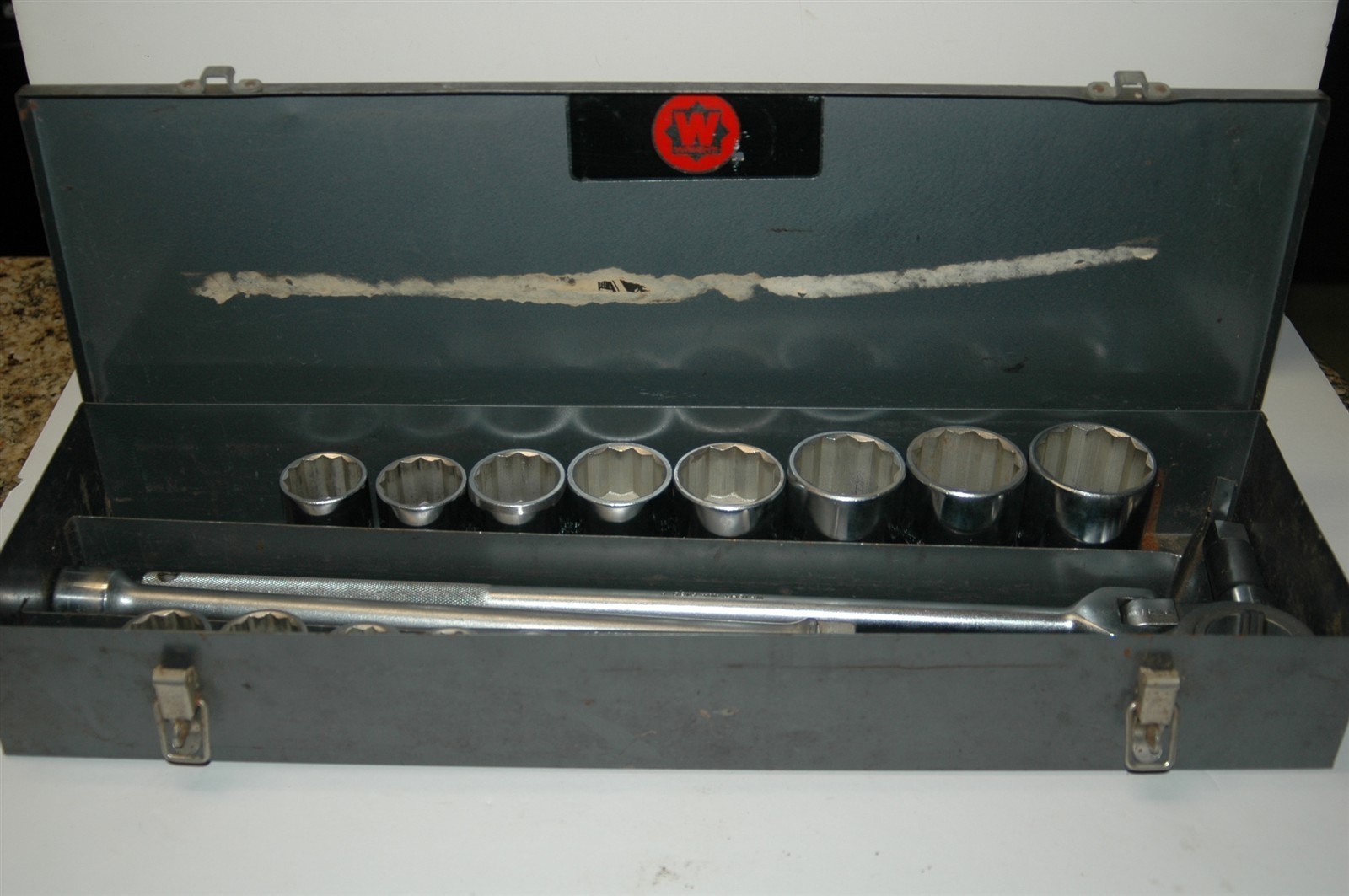 WRIGHT TOOL 19 PIECE 3/4″ DRIVE 12 POINT SOCKET BREAKER SET 15/16″-2″ WITH CASE