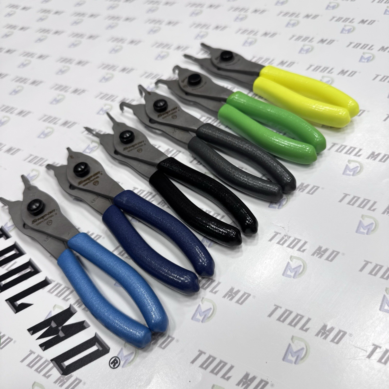 Snap-on Tools USA Multi-Color Snap Ring Plier Set w/GREY Organizer SRPCR1200DTFG