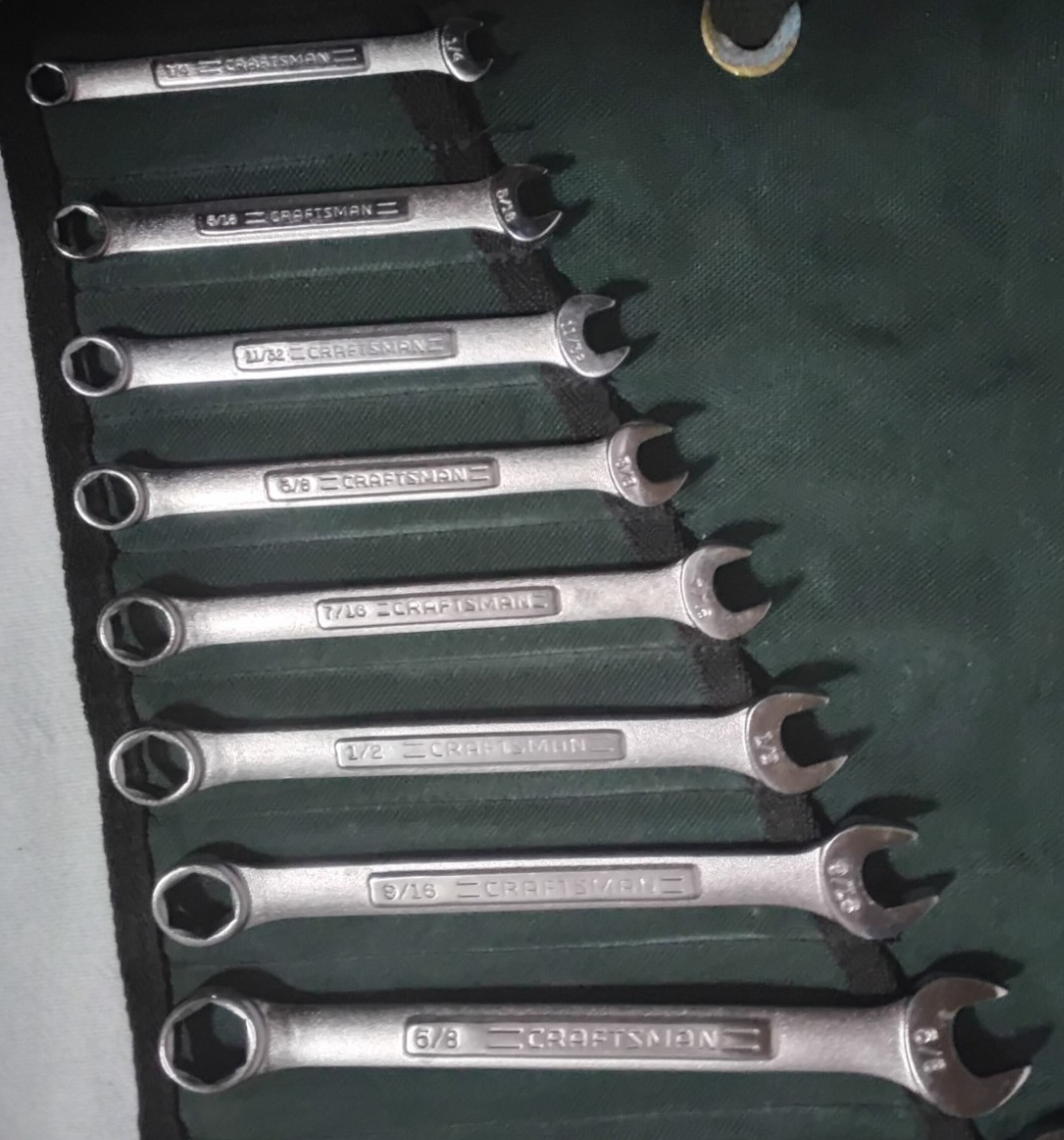 Craftsman 12pc SAE 6 PointCombination Wrench Set USA 1/4-7/8″