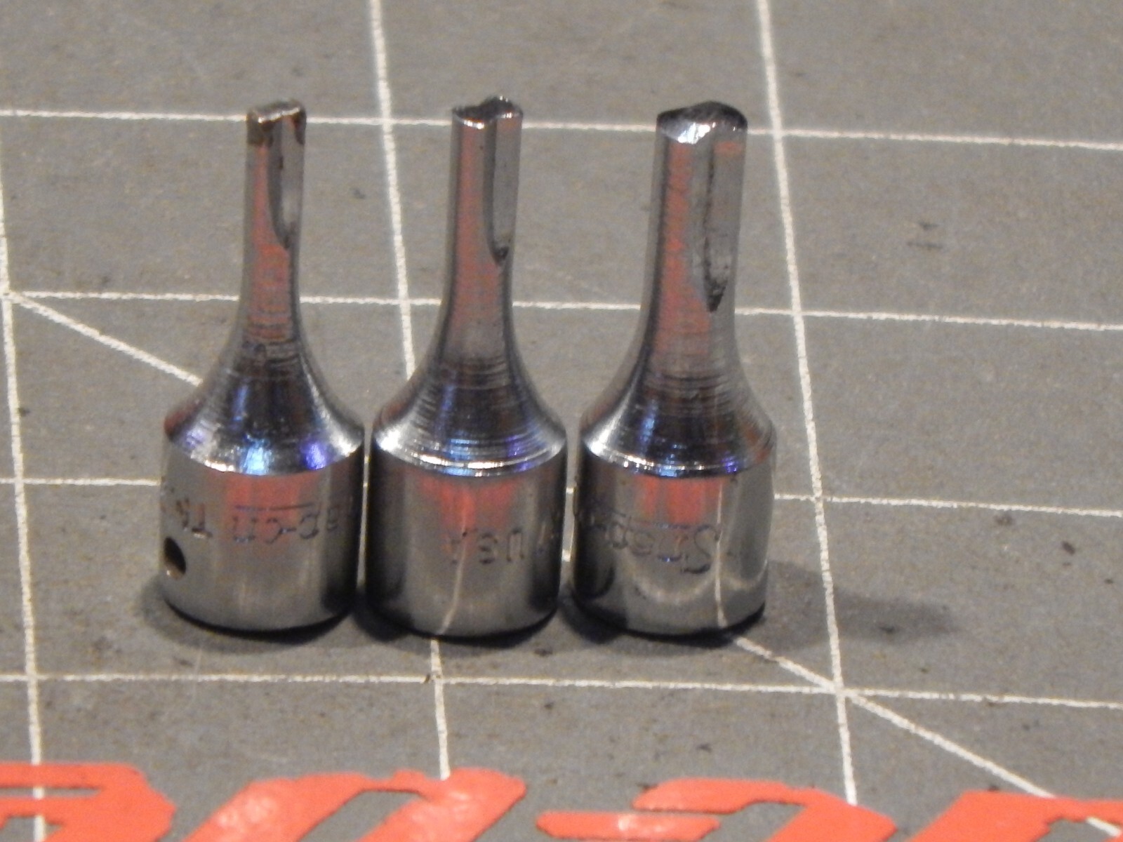 Snap On 3Pc Specialty 1/4″ Drive Clutch Driver Socket Set TM31 TM27 TM30 Dr