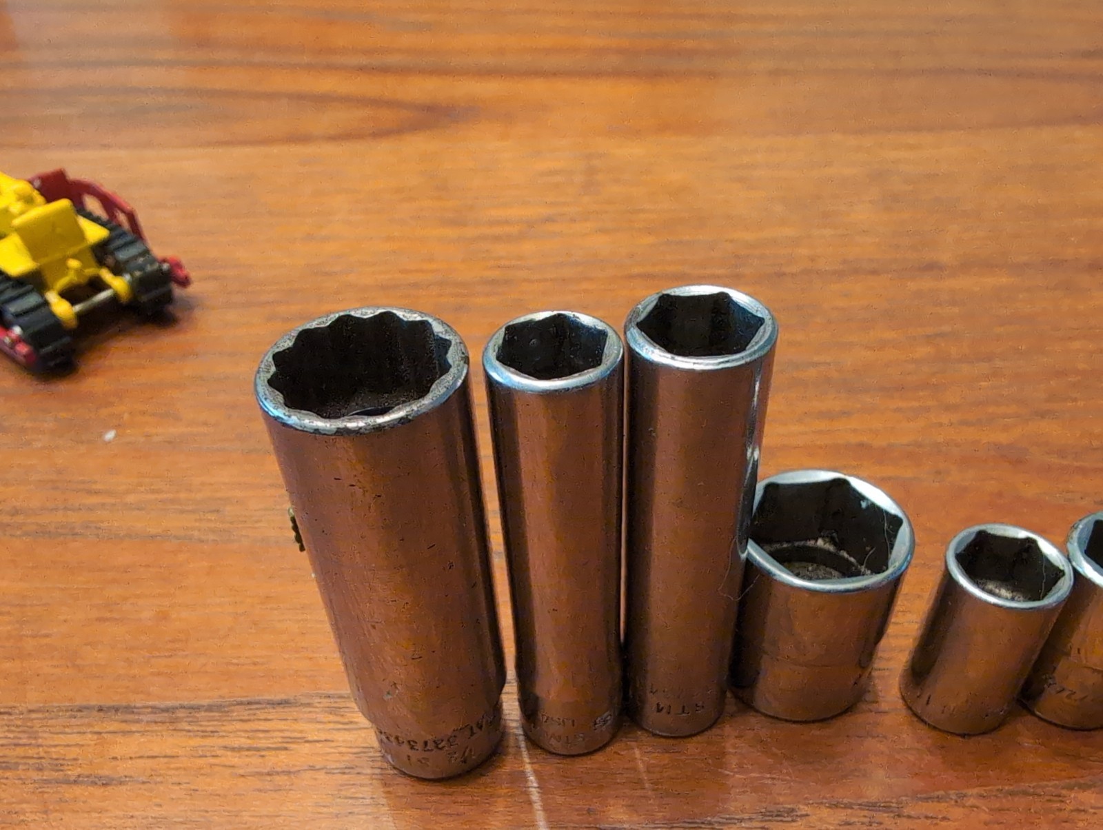 12x Snap On 1/4 Drive Socket Lot Shallow, Deep, Double Square, Hex Torx