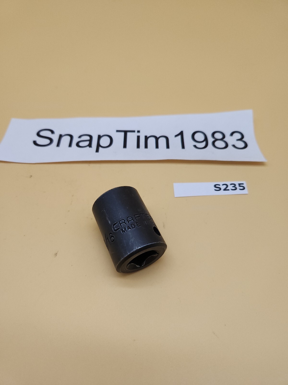 Craftsman EE- 18747 11/16in 1/2″ Drive 6 Point Shallow Impact Socket USA