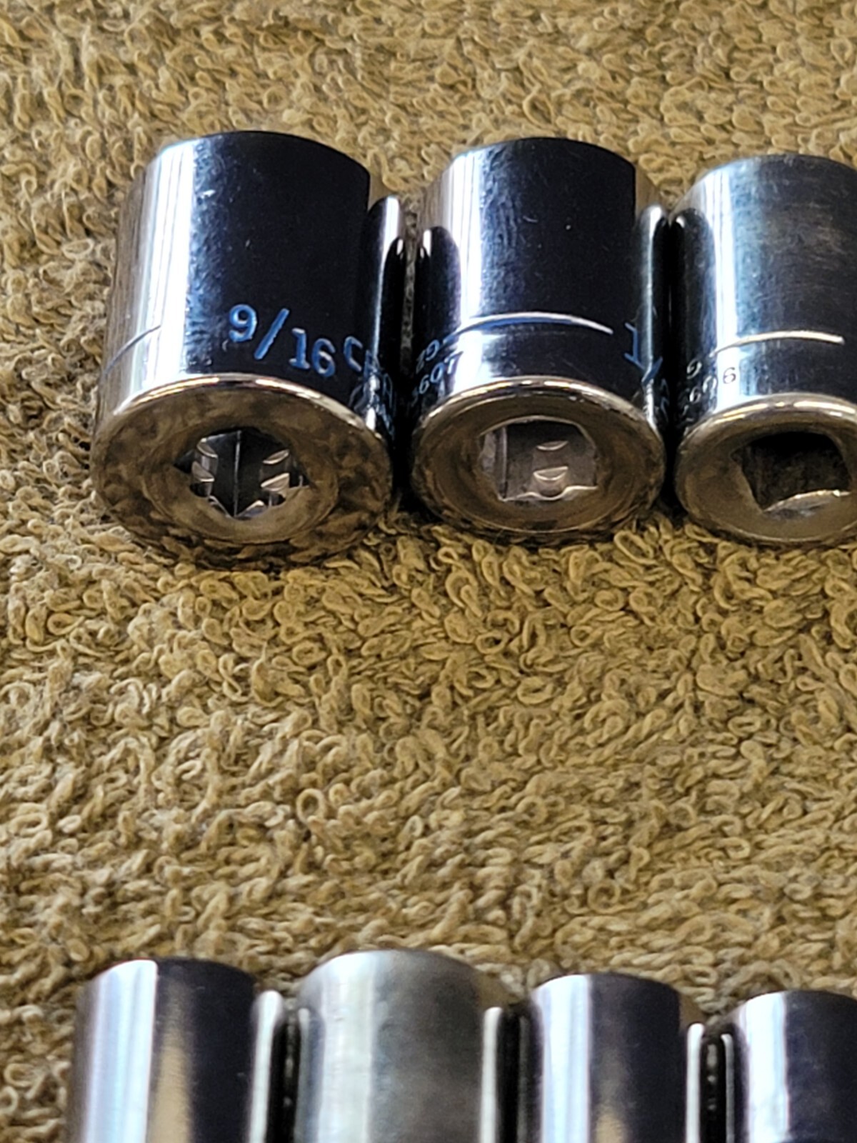 15 Craftsman 9/16″ to 5/32″ Sae Socket Set 1/4″ Drive G2 USA