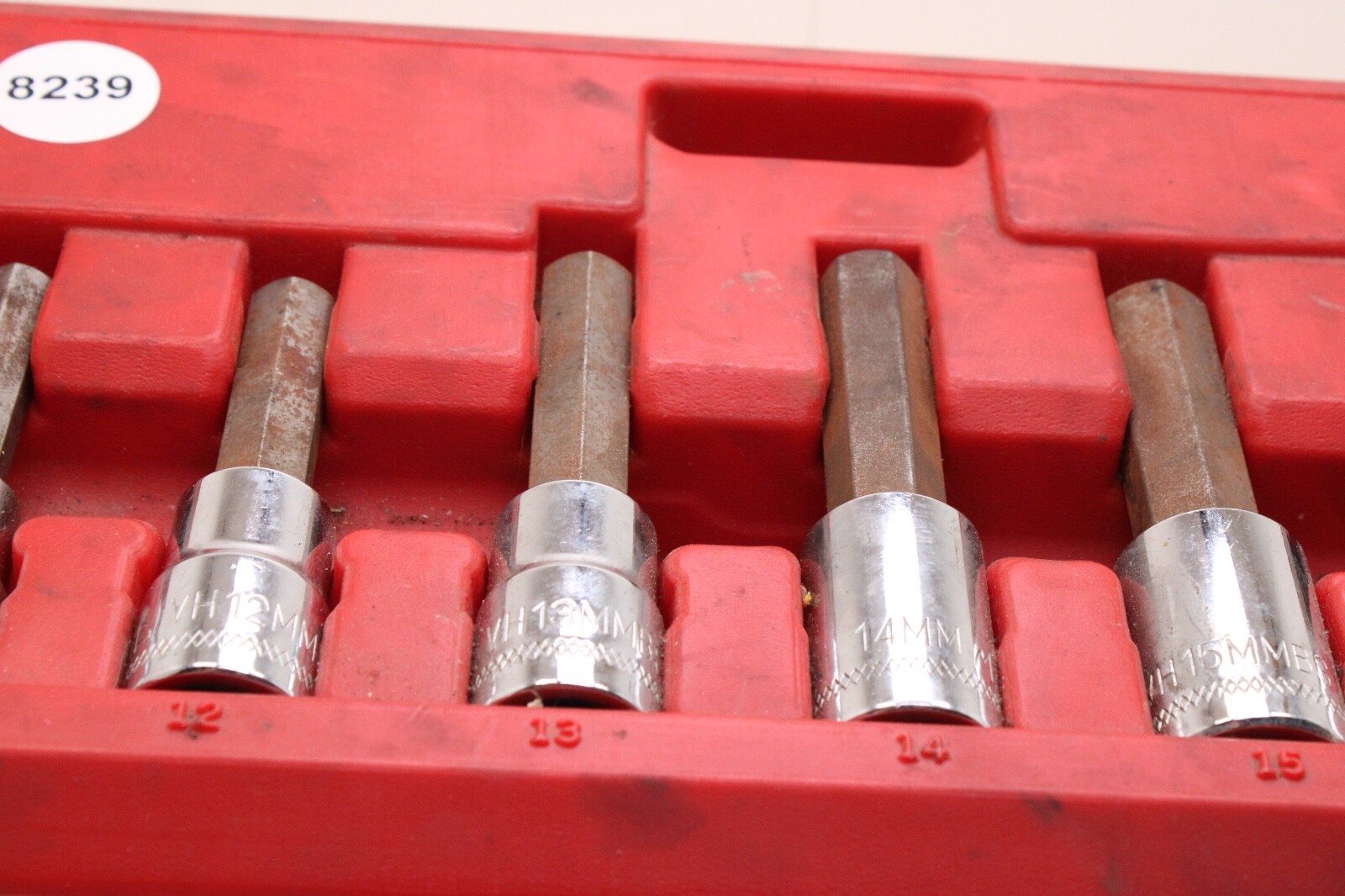 Mac Tools SVHM10P 1/2″ Drive 6mm-19mm 10 Piece Metric Chrome Hex Driver Set USA