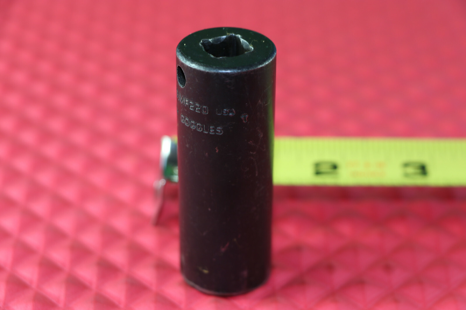 Snap-On Tools 11/16» SAE 3/8» Drive 6 Point Impact Deep Socket SIMF220 USA