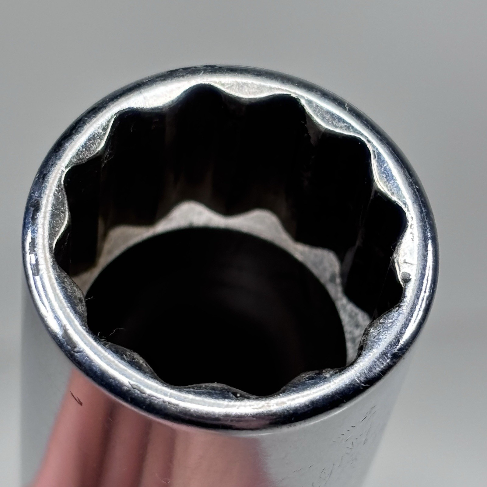 Snap On Tool S261 1/2 Dr 12Pt SAE 13/16 Flank Dr Deep Chrome Socket USA 1994 VGC