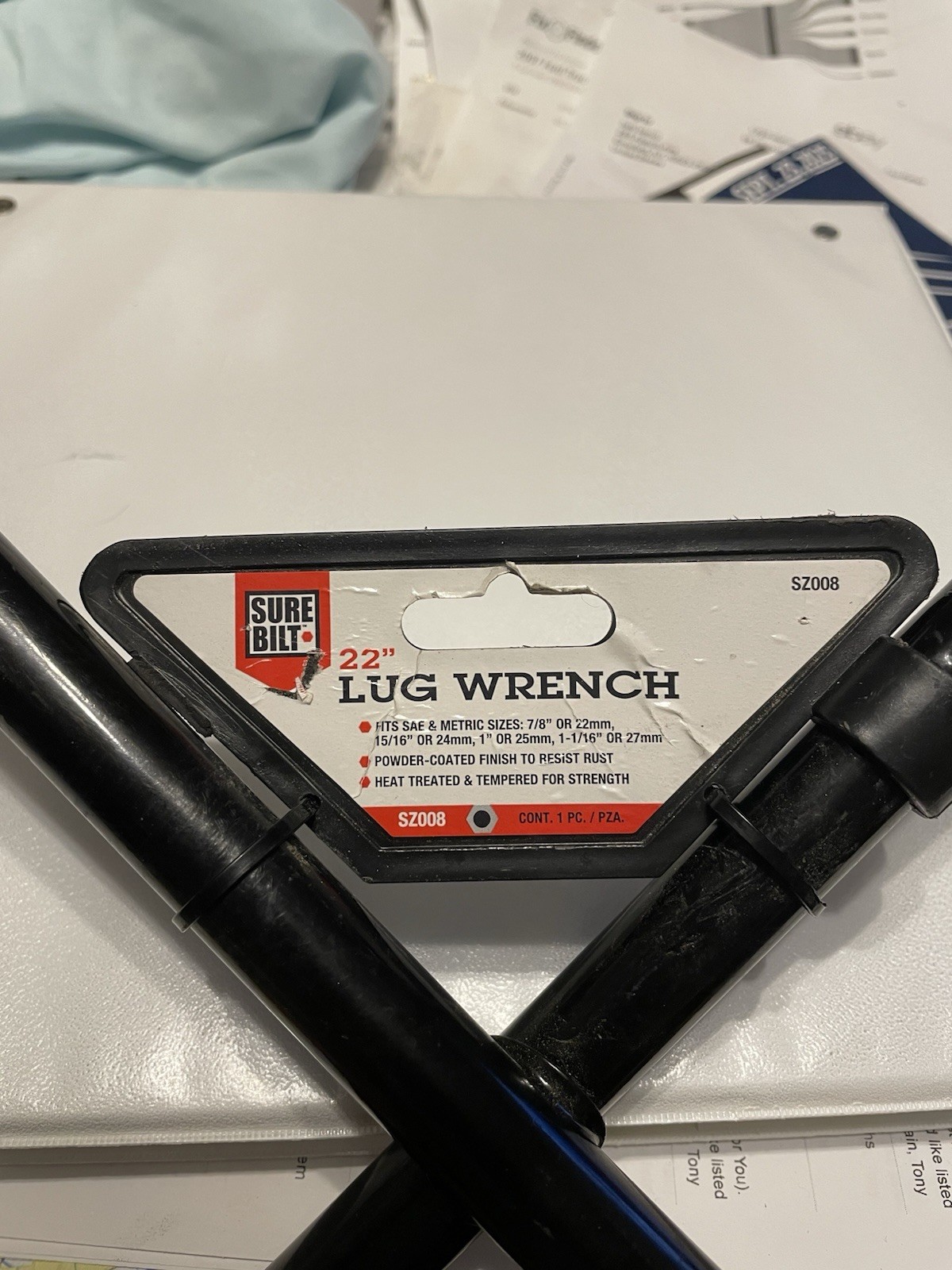 4-WAY LUG WRENCH Sure Bilt 22” SAE/Metric Heavy Duty Truck Cross Wheel NEW!!
