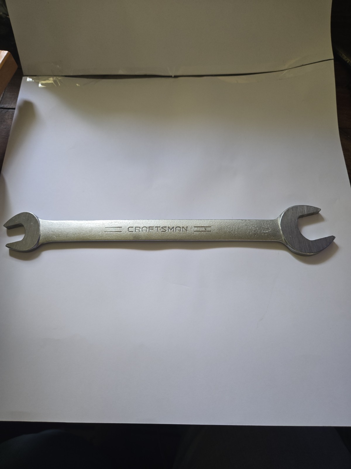 New Craftsman Thin Open-End Wrench 9/16 » x 7/8″- Unmarked-Abnormally-Incredible