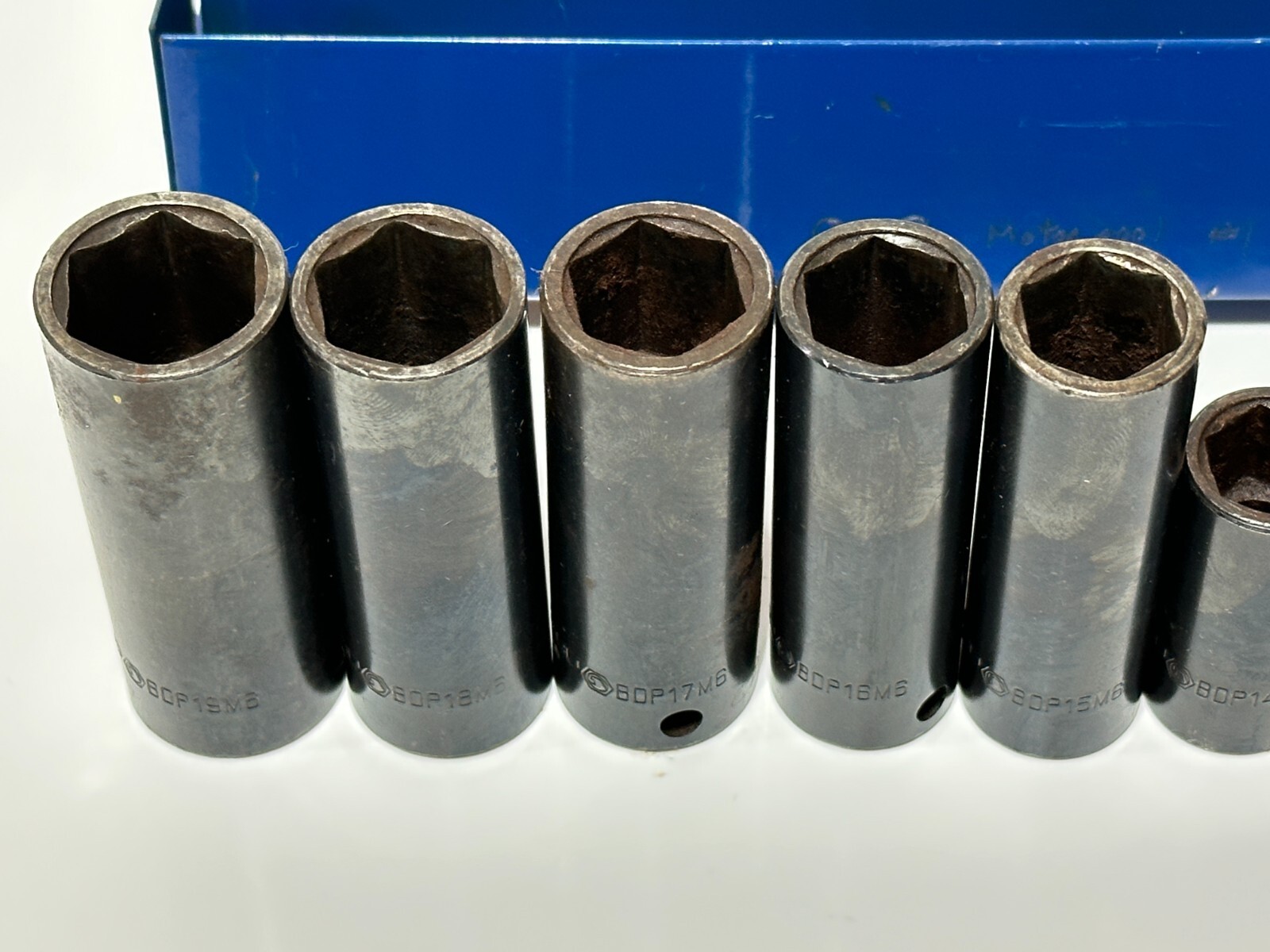 Matco Tools USA 12pc 3/8” Drive Metric Deep Impact Socket Set – 6 Point – 8-19mm