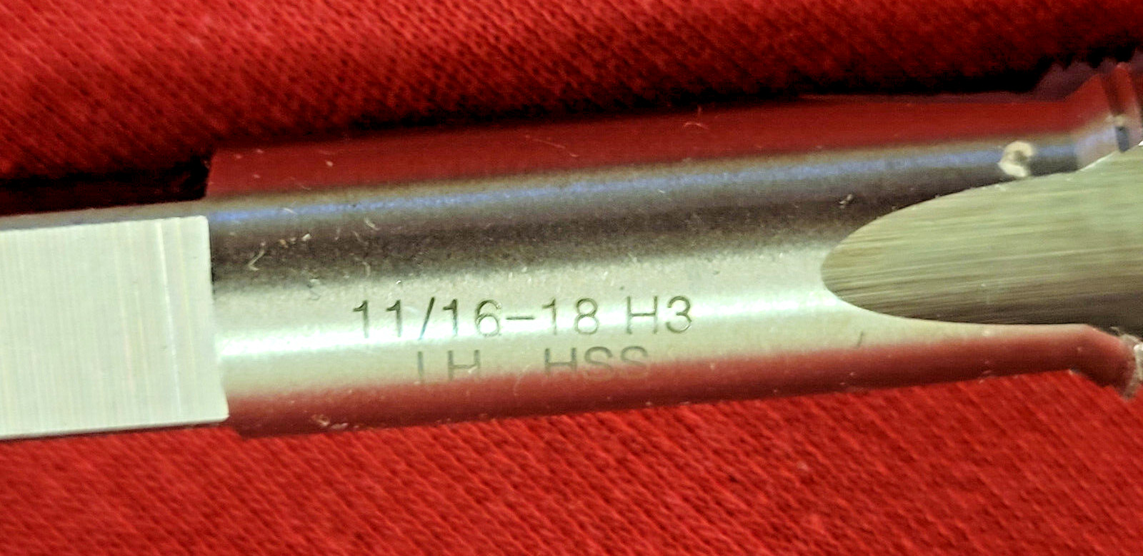 11/16-18 4 Flute Plug HSS Special LEFT HAND Tap Ford Suspension LH A1 166-14418