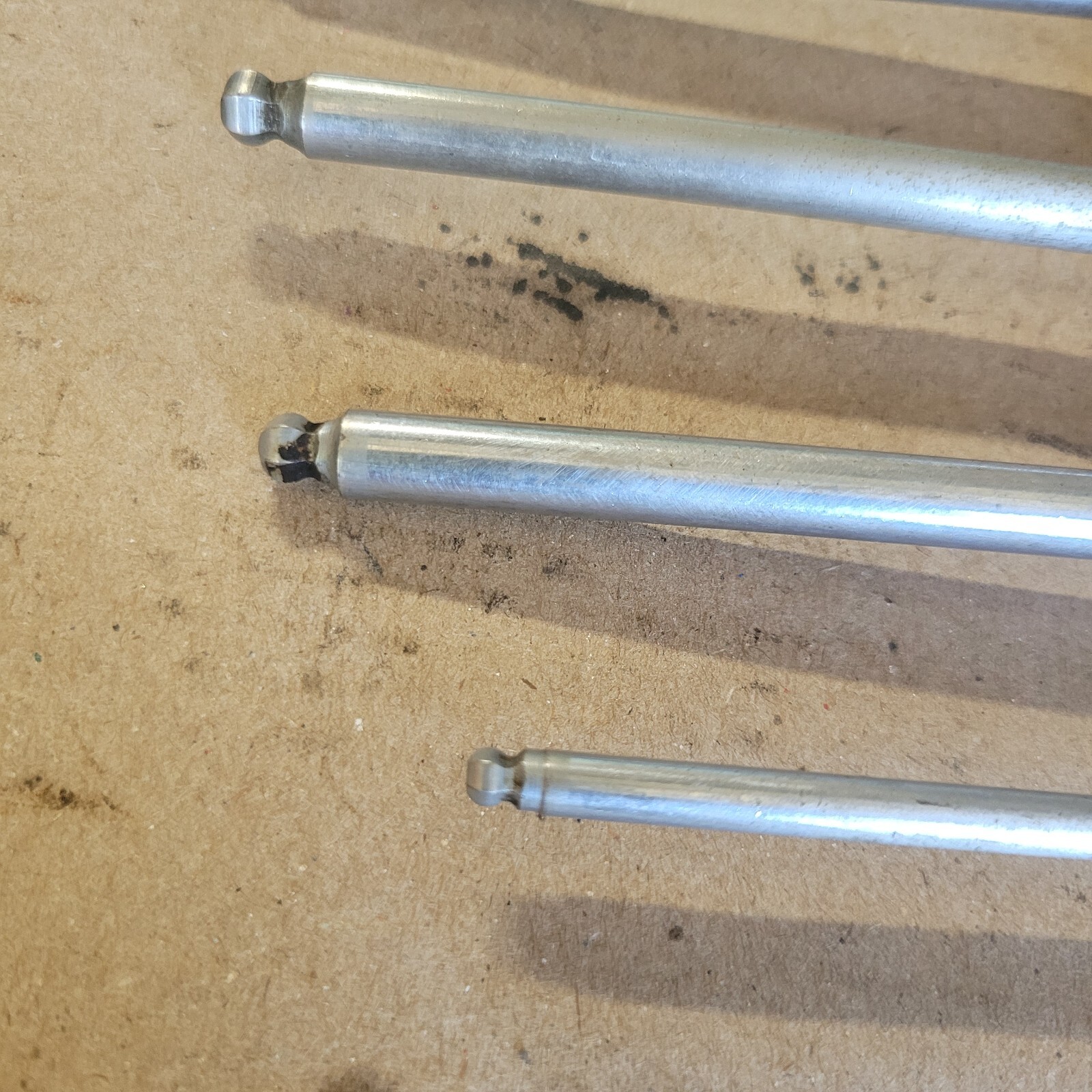 RARE Cal-Hawk BALL END SAE HEX SCREWDRIVERS 6 pc Set 1/8″-5/16″ Vintage Tools