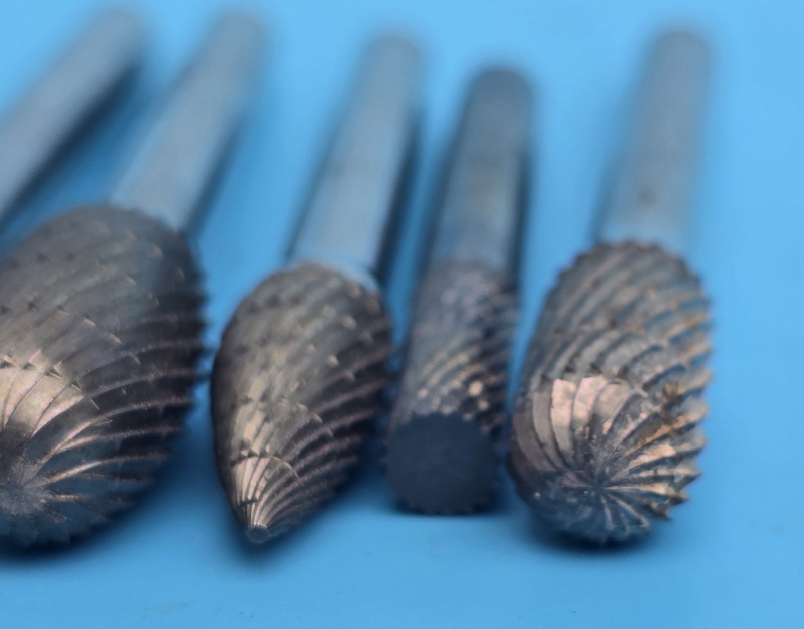 Snap-on. VWB80OC 8 Piece SOLID CARBIDE BURR SET Used Very Good Condition