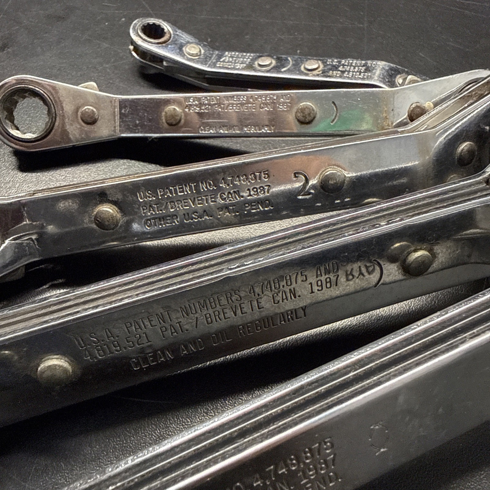 Blue-Point 5pc 12pt Standard 25° Offset Ratcheting Box Wrench Set
