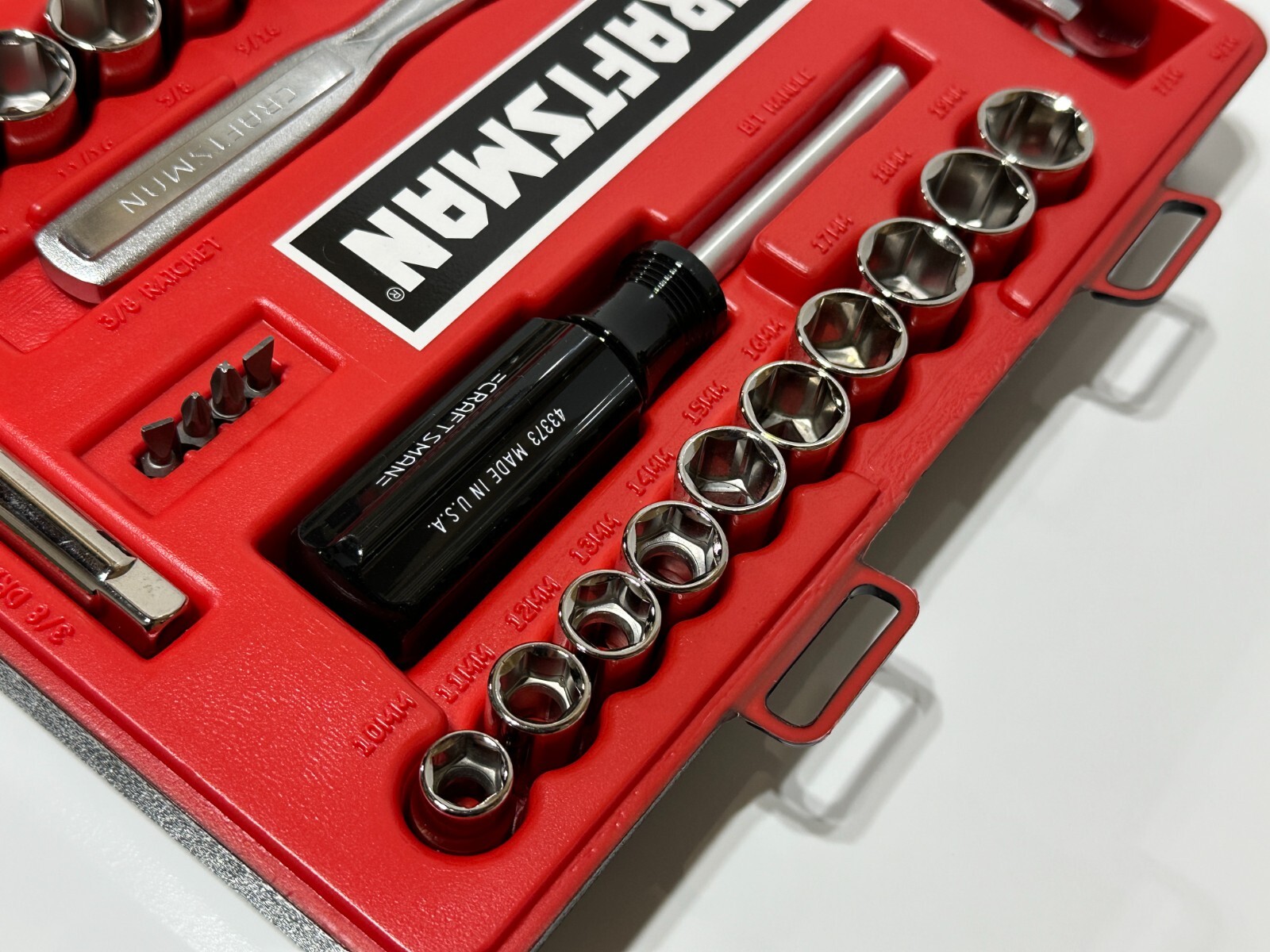 Craftsman SEARS USA 33429 G SERIES 29pc 3/8” Drive SAE Metric Socket Ratchet Set