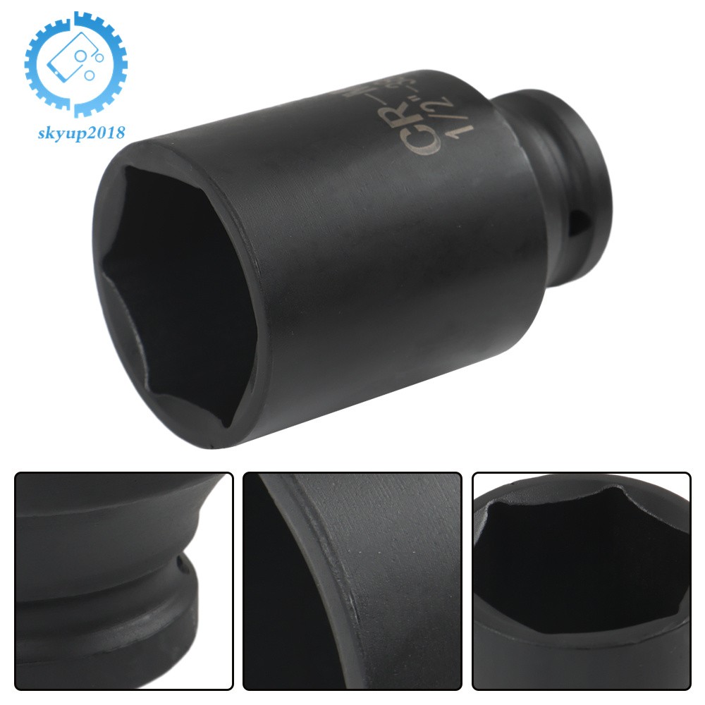 9Pcs 29mm-38mm Drive Metric Axle Hub Nut Socket Deep Impact Socket Tool Kit