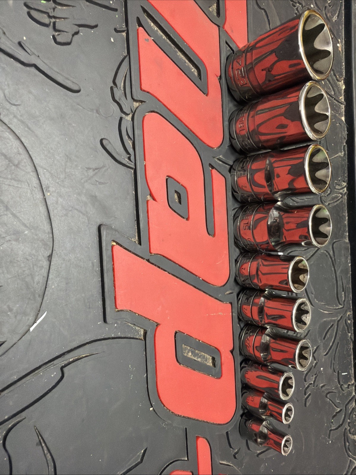 Snap-On 10pc Large Drive inverted TORX Shallow Socket Set E6- E24 1/4 3/8 1/2dr