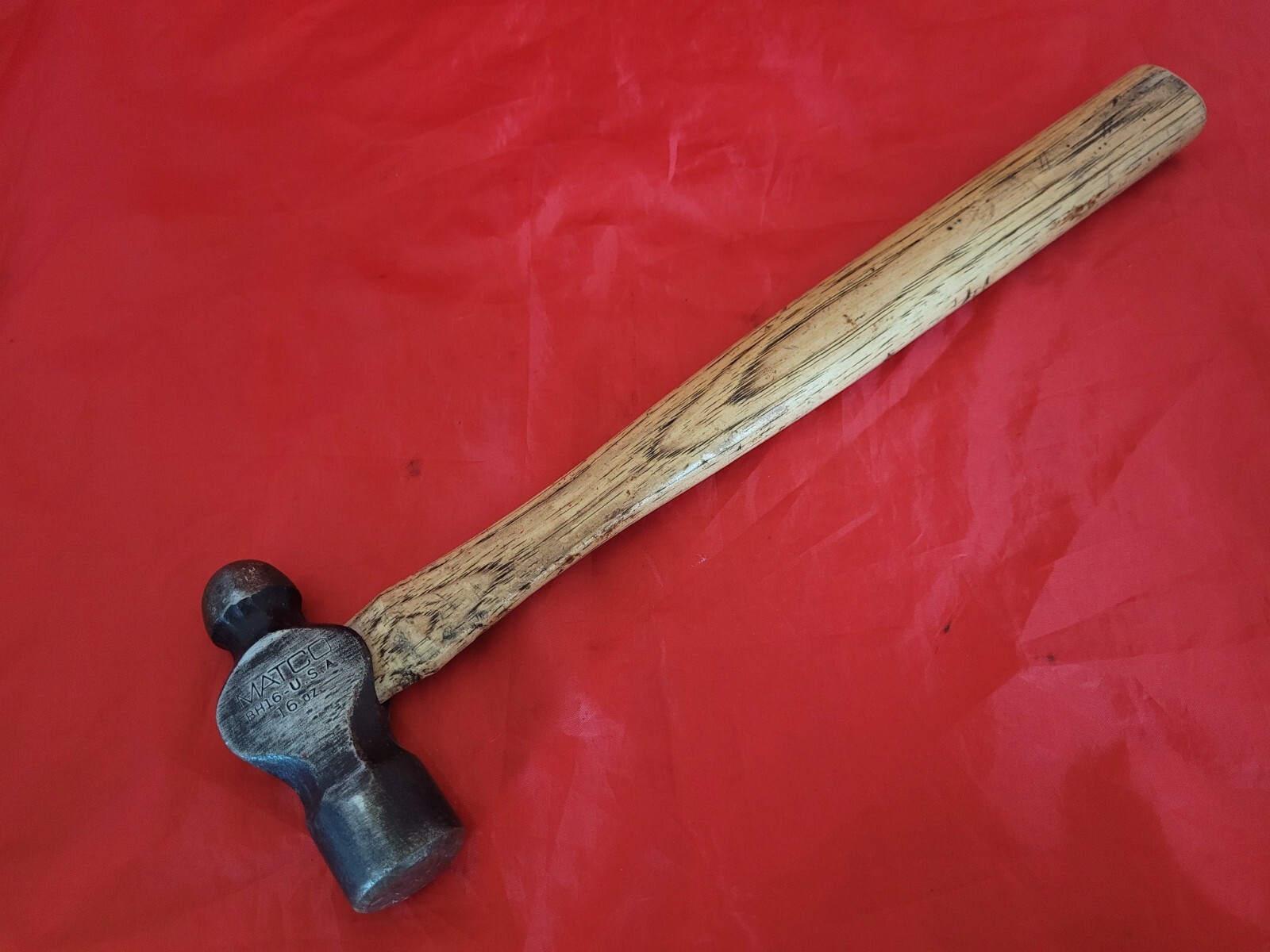 MATCO BH16 16oz Ball Peen Hammer Wood Handle USA TB