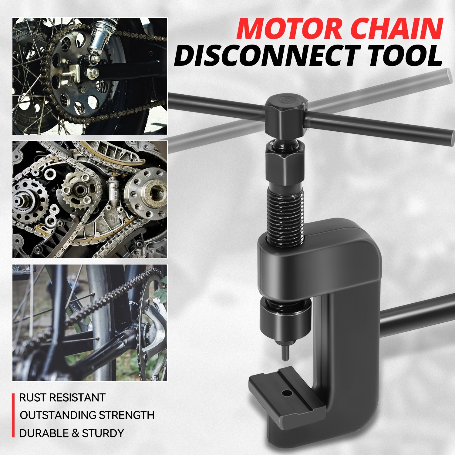 Motorcycle Bike Drive Cam Chain Breaker Splitter Link Riveter Riveting Tool Set