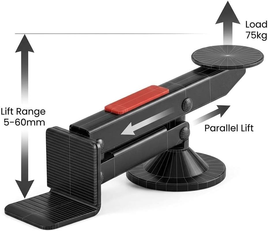 Ambidextrous Pull Handle Door Lifter – Ideal for Carpenters and Installers