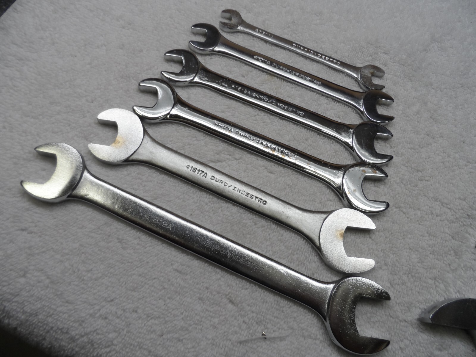 Duro Indestro Metric MM Open End Wrench Set made in USA up to 32mm (10 pcs)
