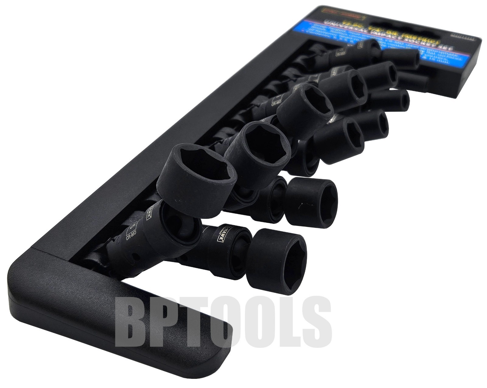 12pc 1/4″ Drive Universal Swivel Impact Socket Set Professional Metric Socket