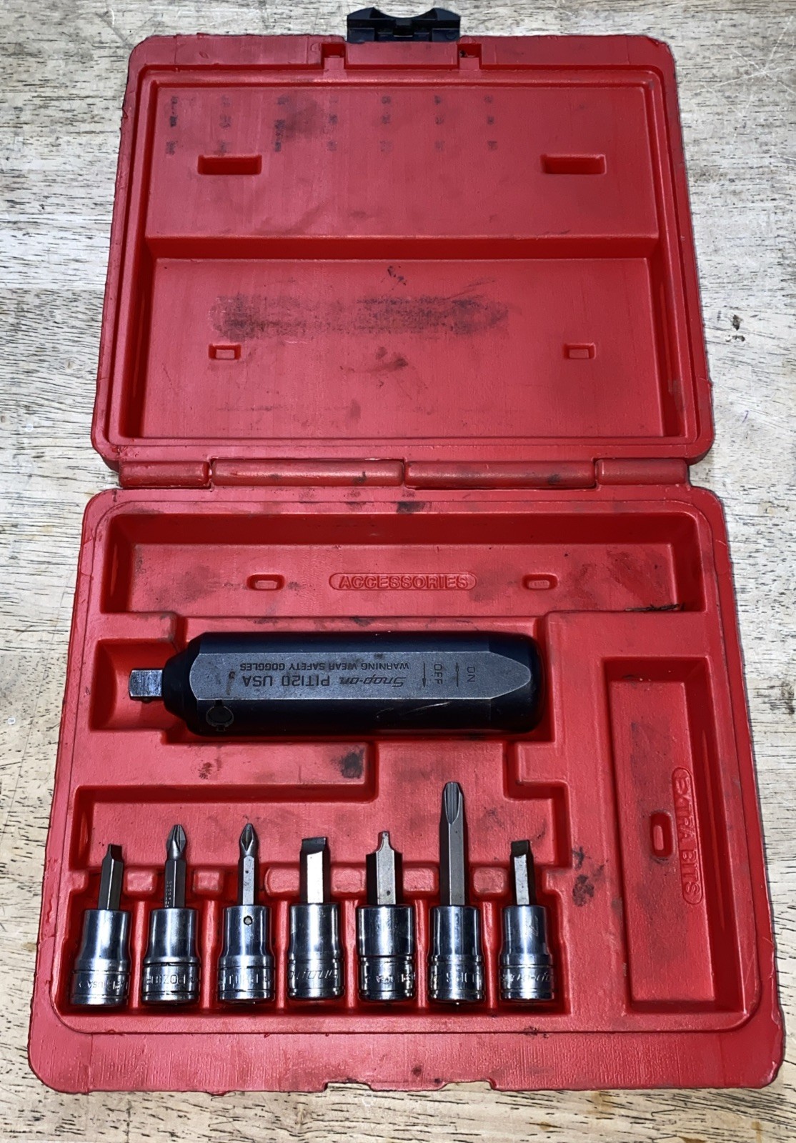 Snap On Impact Driver Set PB108A 3/8 Inch Drive with Case