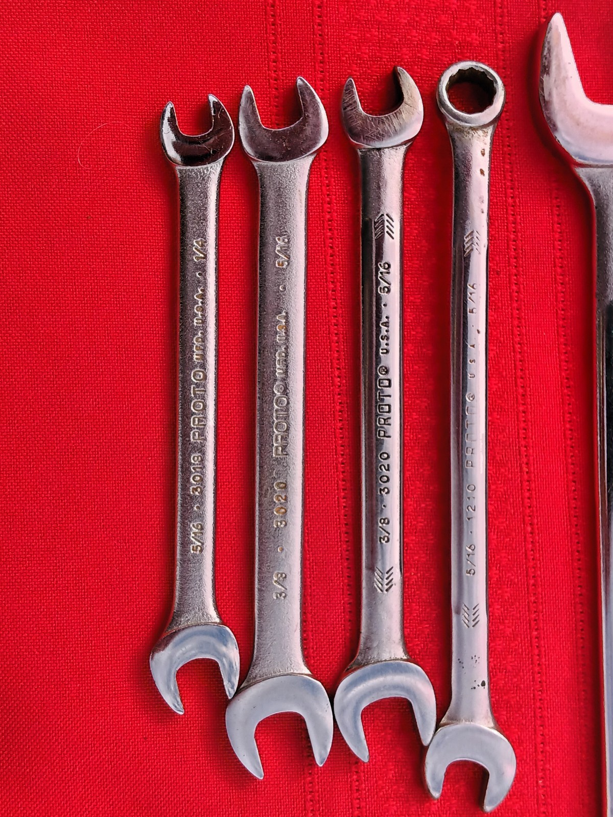 PROTO 20 PIECE 3/8″dr. SAE Mixed Socket Set + Pro wrenches +4 Slimline Crowfoot