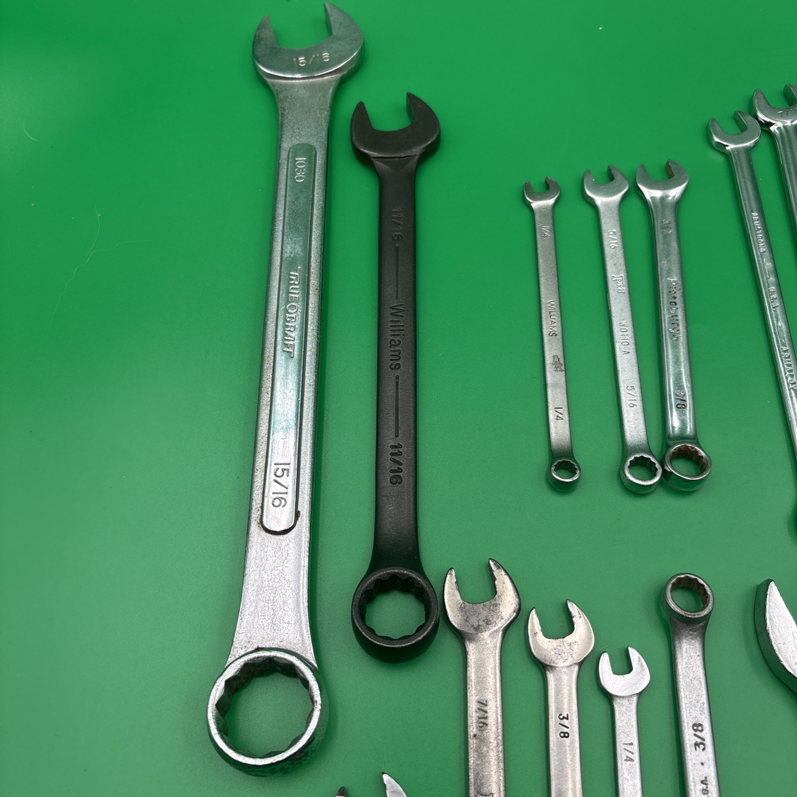 Combination Box Wrench Lot Mixed Brands Incomplete Random Mostly Unbranded 25 PC
