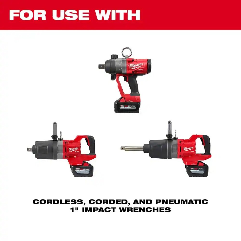 SHOCKWAVE Impact Duty 1 in. Drive 7-Piece MM and SAE Wheel Service Socket-Pack O
