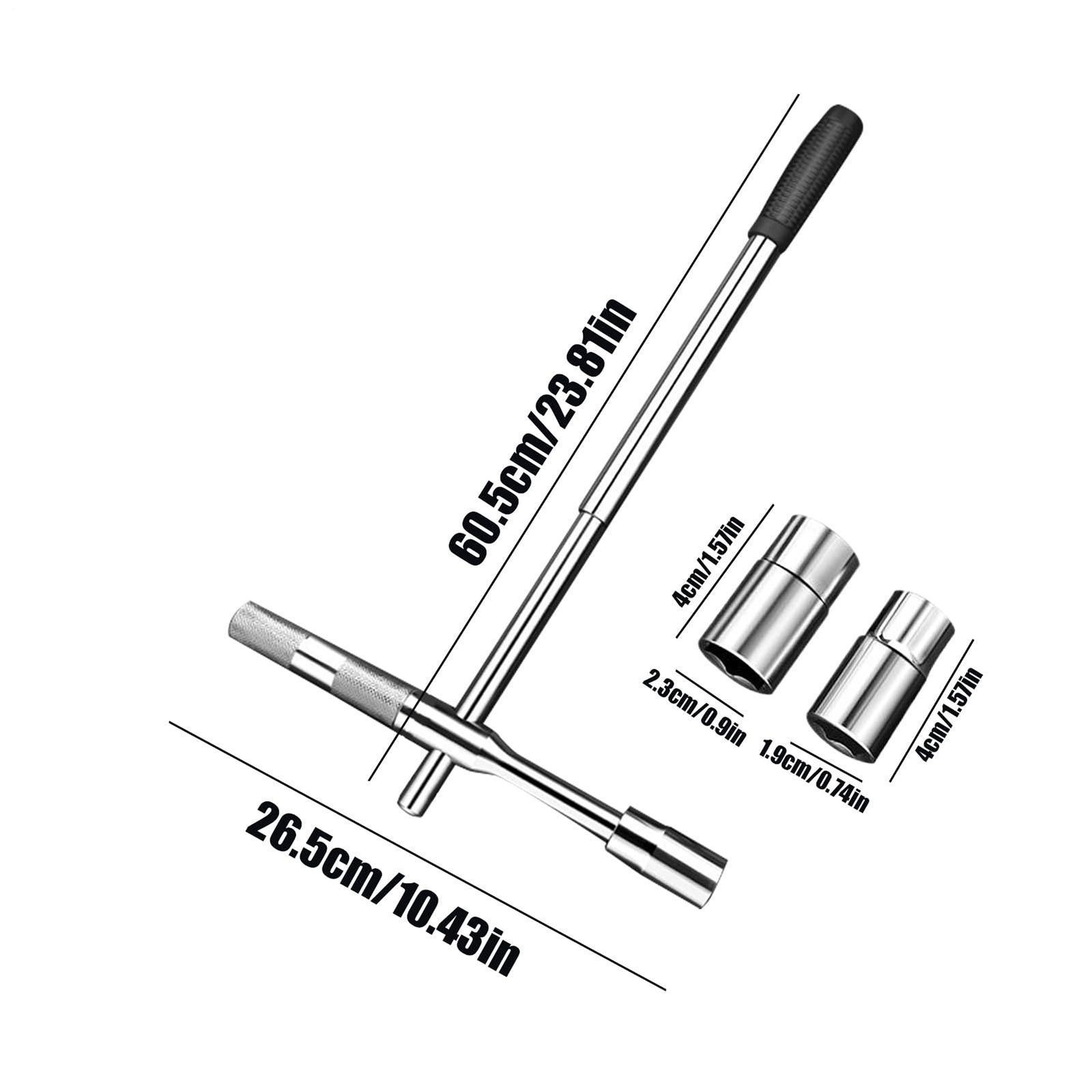 Extended Lug Wrench Standard Sockets Labor Saving Detachable Nut Wrench